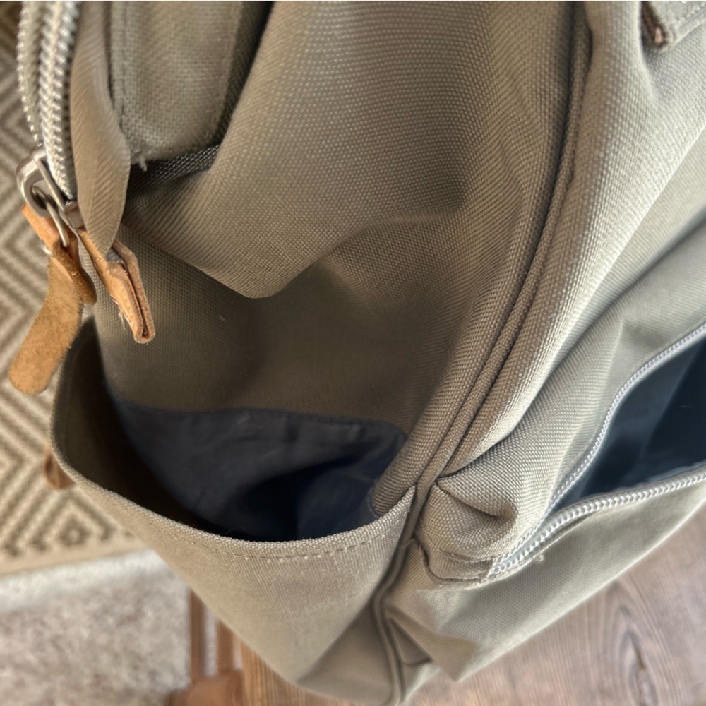 HIMAWARI Holly Daze 15” Waterproof Canvas Backpack-Out Of Stock on website. Gray - Picture 12 of 14